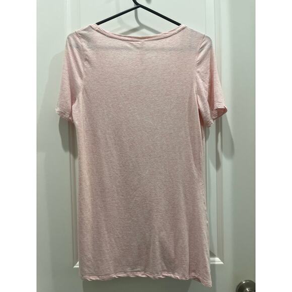 Lululemon Lyocell Short Sleeve Light Pink Draped Front T-Shirt Sz 4 - Picture 5 of 5